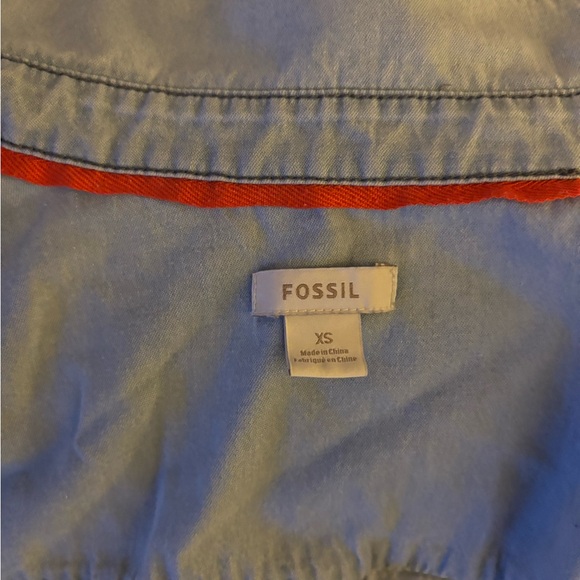 Fossil Light Blue Shirt Dress - Picture 5 of 5